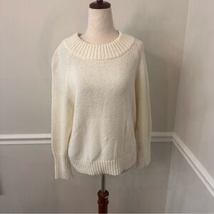 Autumn Cashmere cream mock neck sweater- Size medium